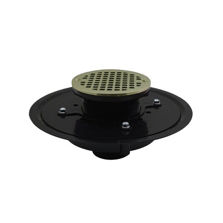 Jones Stephens 3in. Heavy Duty ABS Drain Base with 3-1/2in. Plastic Spud and 6in. Nickel Bronze Strainer D51048